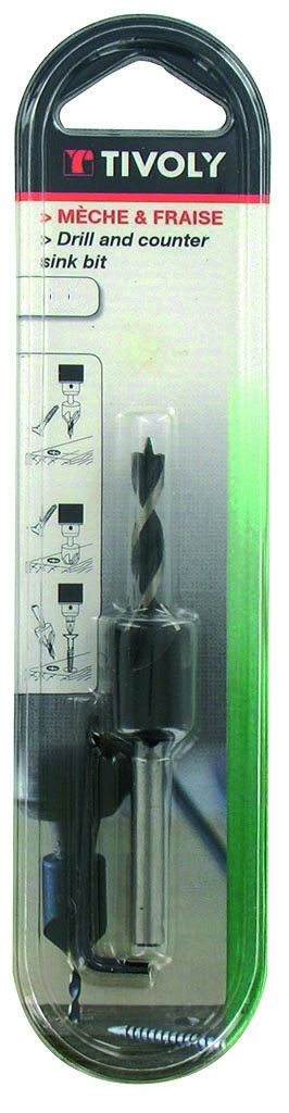 Medienos grąžtas su gilintuvu Tivoly Technic; 3 mm 