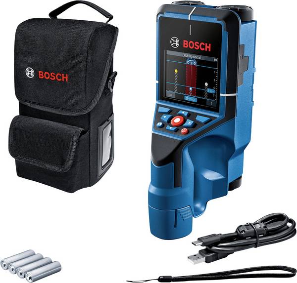 Metalo ir medienos ieškiklis Bosch D-Tect 200 C; 1,5 V; 4xAA