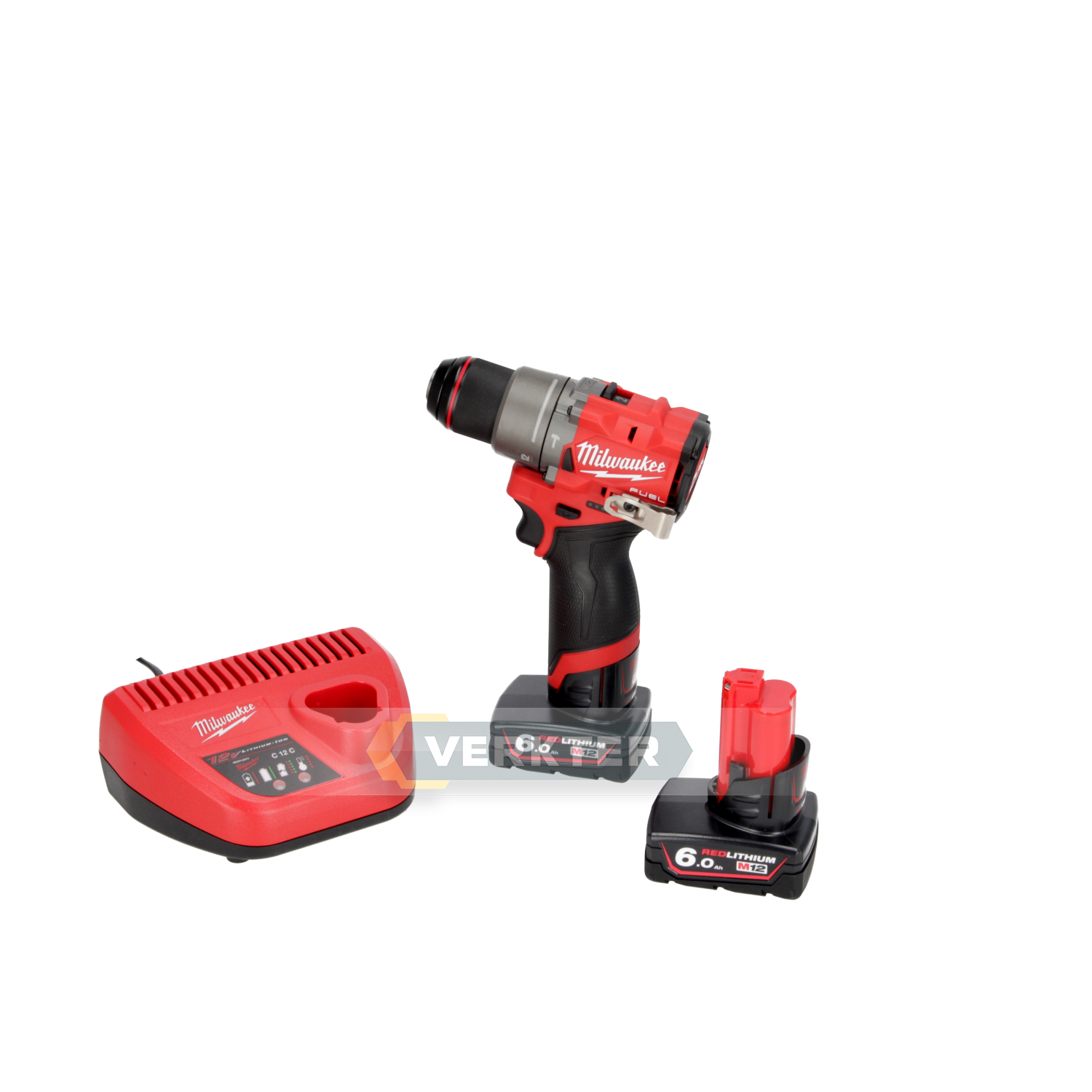 Smūginis suktuvas-gręžtuvas Milwaukee M12 FPD2-602X; 12 V; 2x6,0 Ah akum.