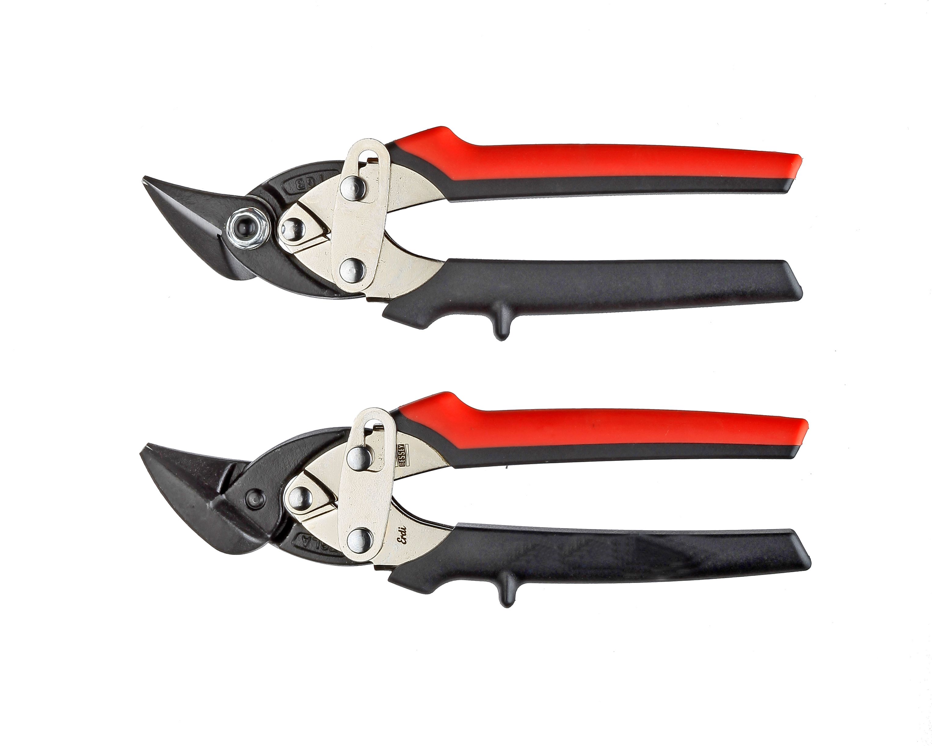 Skardos žirklės lenktais ašmenimis Freund Mini; 180 mm; dešininės