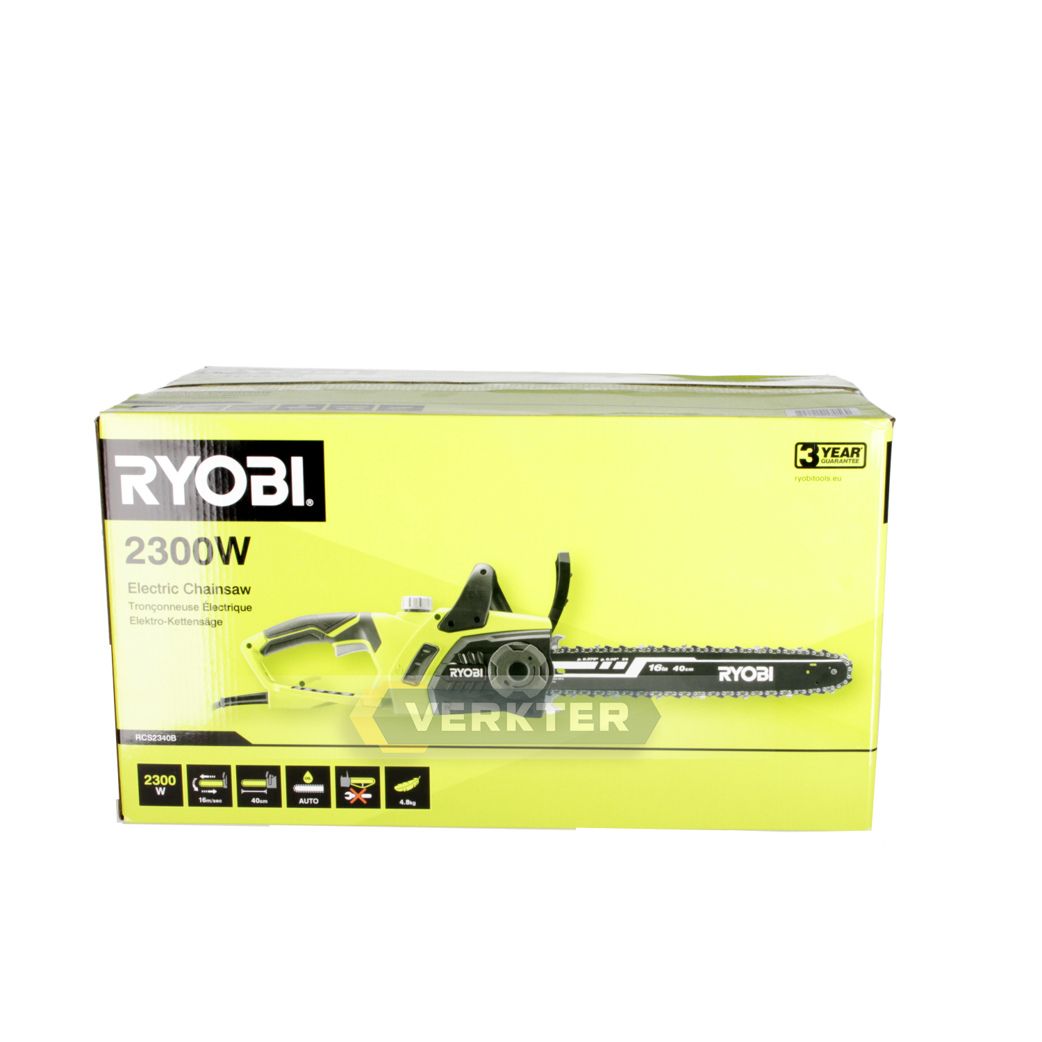 Grandininis pjūklas Ryobi RCS2340B; 2,3 kW; 40 cm juosta