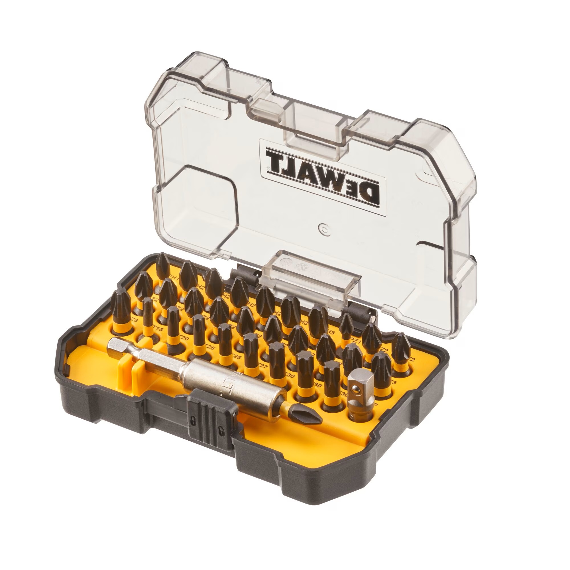 Smūginių sukimo antgalių rinkinys DeWalt DT70560T-QZ; 31 vnt. + magnetinis laikiklis