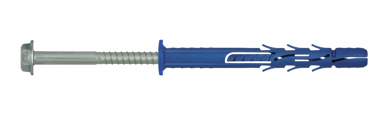 Nailoninis kaištis su varžtu RawlPlug R-FF1-N-14K240; 13,8x240 mm; 10,8x251 mm; SW17/T50; 25 vnt.