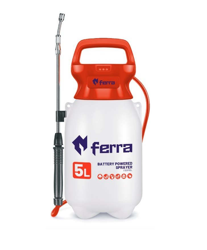 Akumuliatorinis purkštuvas Ferra FR-BSPR5; 5 l; 5 V; 1x2,0 Ah akum.