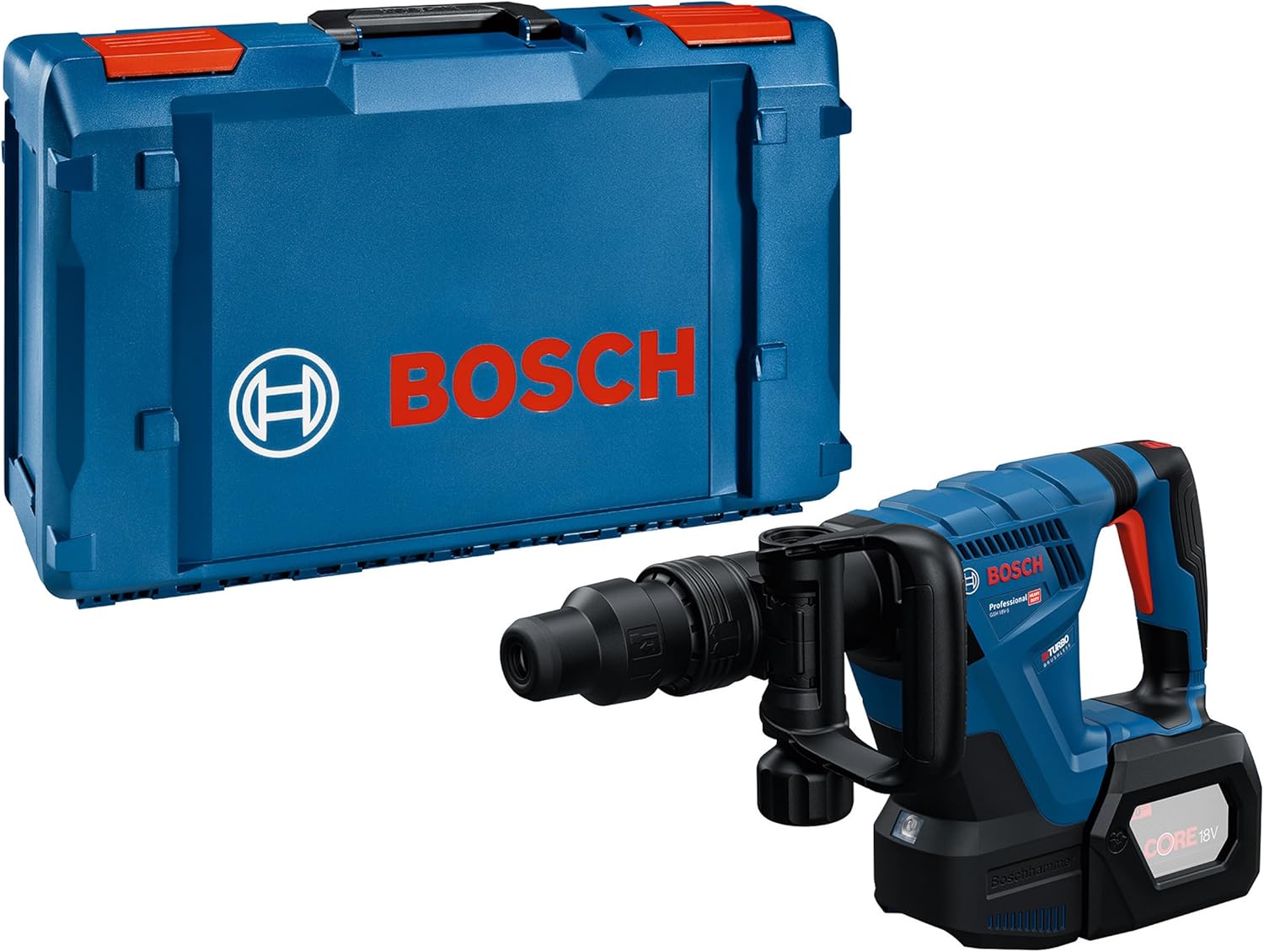 Akumuliatorinis perforatorius Bosch GSH 18V-5 Professional; 8,5 J; SDS-max; 18 V (be akumuliatoriaus ir pakrovėjo)