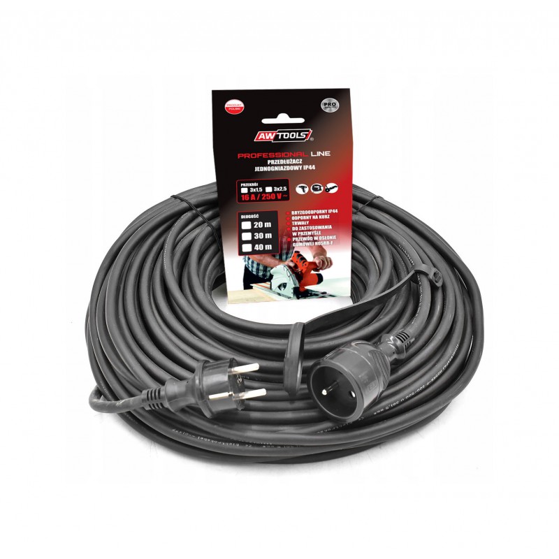 Kabelis AWTools AW70243; IP44; 5x2,5 mm²; 20 m