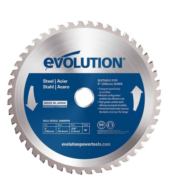 Pjovimo diskas Evolution EVO-230-48-S; 230 mm; Z48 