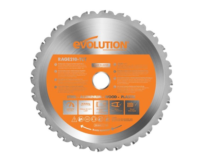 Pjovimo diskas Evolution EVO-210-MULTI; 210 mm; Z24 