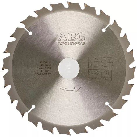 Pjovimo diskas medienai AEG 4932430469; 190x2,2x30 mm; Z24 