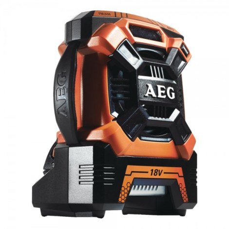 Radijas AEG BR 18C; 18 V (be pakrovėjo ir akumuliatoriaus)