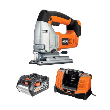 Siaurapjūklis AEG BST18XLI-401B; 18 V; 1x4,0 Ah akum.