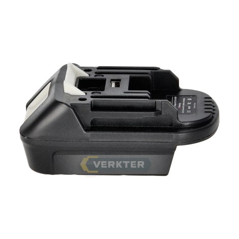 Akumuliatorių adapteris Ahlio; Dewalt/Milwaukee į Makita; skirtas tik 18 V