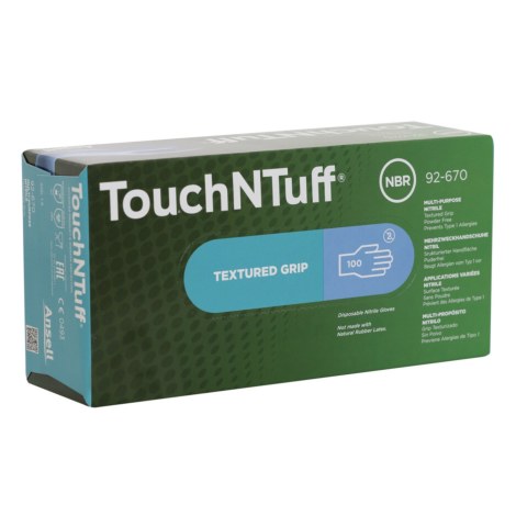 Pirštinės Ansell TouchNTuff 92-670; M; 100 vnt.