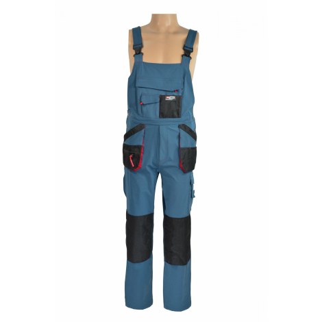 Apsauginės kelnės AWTools AW02524; T2; 2XL; mėlyna/raudona