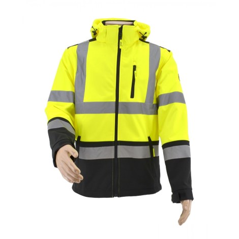  Itin ryškaus matomumo striukė AWTools AW02664; 2XL; geltona