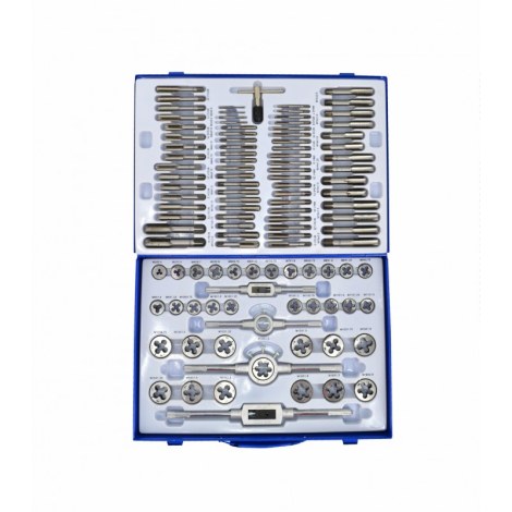 Sriegiklių ir sriegpjovių rinkinys AWTools AW20420; M2-M20; 110 vnt.