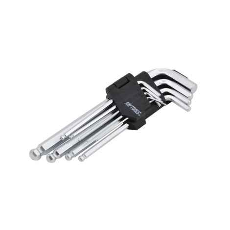 Šešiakampių raktų rinkinys AWTools AW35000; 1,5-10 mm; 9 vnt.