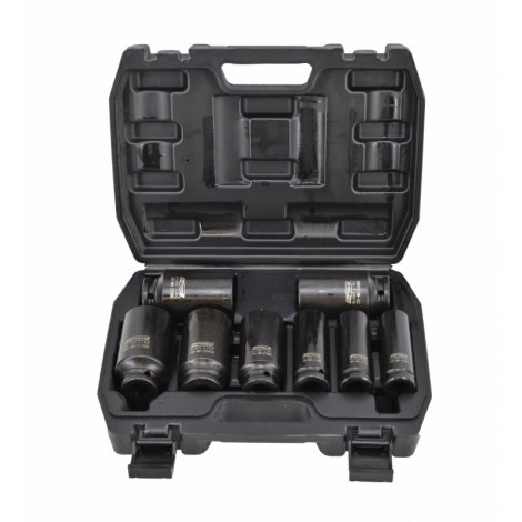 Smūginių galvučių rinkinys AWTools AW38790BL; 1/2''; 17-38 mm; 8 vnt.