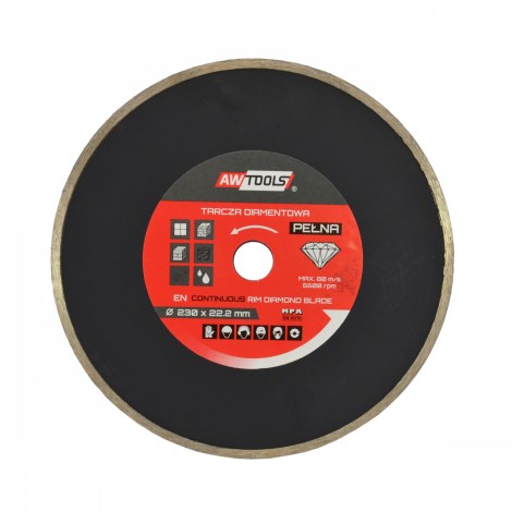 Deimantinis diskas šlapiam pjovimui AWTools AW45005; 250x25,4 mm