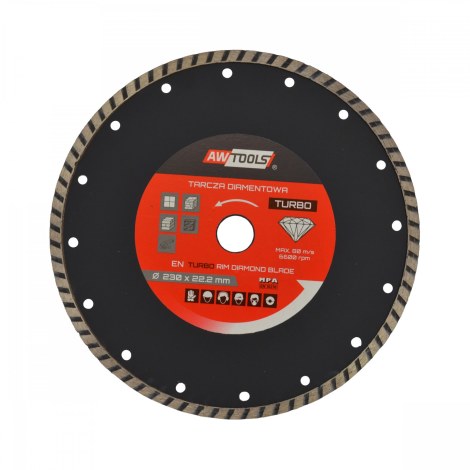 Deimantinis diskas sausam pjovimui AWTools AW45007; 300x32-25,4-22,2 mm
