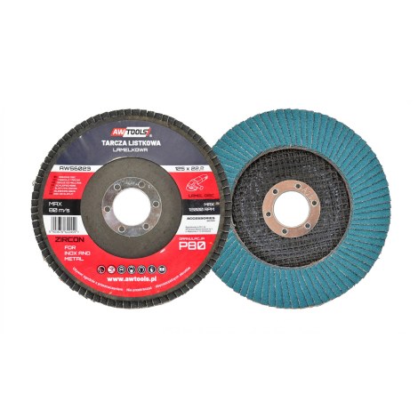 Vėduoklinis šlifavimo diskas AWTools AW56024; 125 mm; P100 