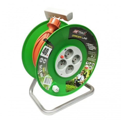 Ilgiklis vyniojamas ant ritės AWTools AW70213; IP44; 3x1 mm²; 25 m 