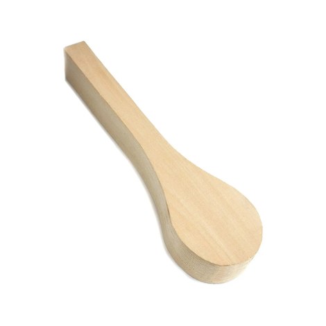 Medinis šaukšto ruošinys BeaverCraft B1; 260x65x40 mm; drožinėjimui
