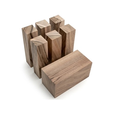 Lentelė - ruošinys BeaverCraft BW7 Walnut; 7 vnt.; drožinėjimui
