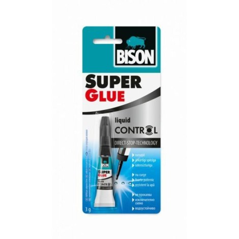 Klijai Bison 1490215 Super Glue Control; 3 g