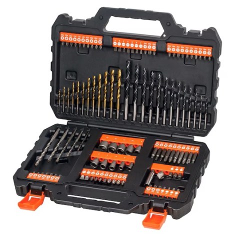 Grąžtų ir sukimo antgalių rinkinys Black & Decker A7200-XJ; 109 vnt.