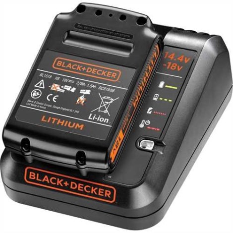Akumuliatorius Black&Decker BDC1A15; 18 V; 1,5 Ah + pakrovėjas BDC1A