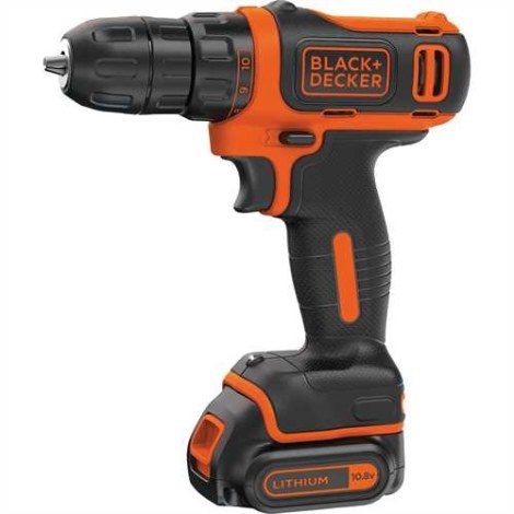 Akumuliatorinis suktuvas-gręžtuvas Black&Decker BDCDD12; 10,8 V; 1x1,5 Ah akum.
