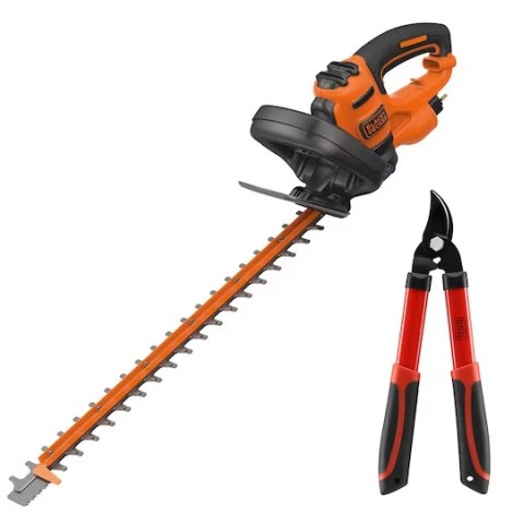 Gyvatvorių žirklės Black & Decker BEHTS401KIT-QS; 500 W; 55 cm ilgio + genėjimo žirklės