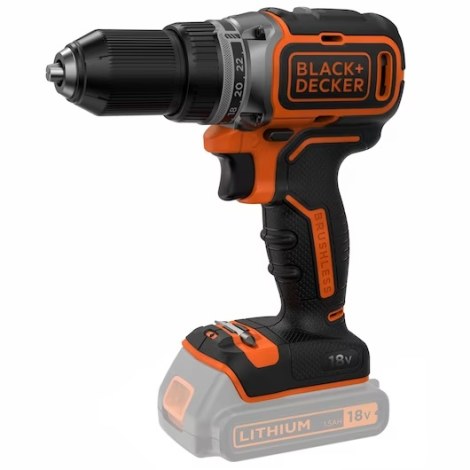 Suktuvas-gręžtuvas Black & Decker BL186N-XJ; 18 V (be akumuliatoriaus ir pakrovėjo)