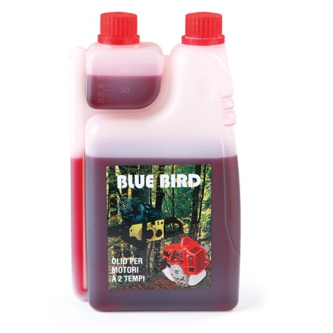 Alyva dvitakčiams varikliams kuro mišinio maišymui Blue Bird 210080; 1 l (su dozatoriumi)