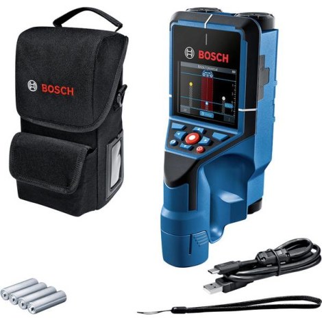 Metalo ir medienos ieškiklis Bosch D-Tect 200 C; 1,5 V; 4xAA