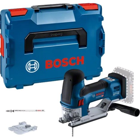 Akumuliatorinis siaurapjūklis Bosch GST 18V-155 SC; 18 V (be akumuliatoriaus ir pakrovėjo) + Lagaminas