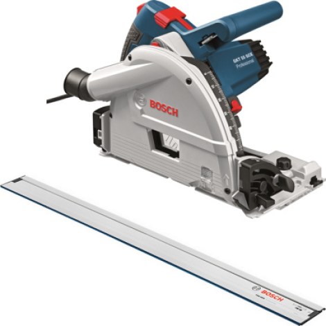 Įgilinamas pjūklas Bosch GKT 55 GCE + kreipiančioji liniuotė FSN 1600