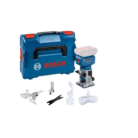 Akumuliatorinė kantų freza Bosch GLF 18V-8 Professional; 18 V (be akumuliatoriaus ir pakrovėjo) + L-BOXX 136