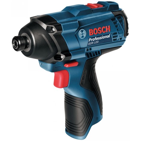 Smūginis veržliasūkis Bosch GDR 120-LI; 12 V (be akumuliatoriaus ir pakrovėjo)