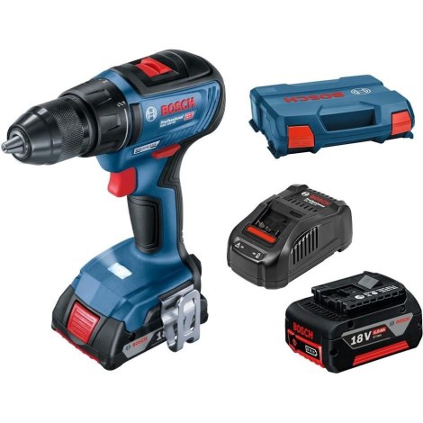 Suktuvas-gręžtuvas Bosch GSR 18V-50; 18 V; 2x5,0 Ah akum.