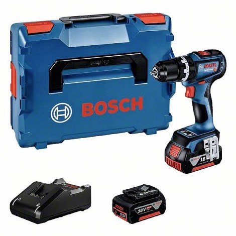 Suktuvas-gręžtuvas Bosch GSB 18V-90 C; 18 V; 2x4,0 Ah akum.