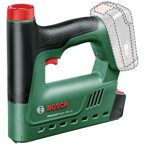Akumuliatorinis kabių pistoletas Bosch UniversalTacker 18V-14; 18 V (be akumuliatoriaus ir pakrovėjo)