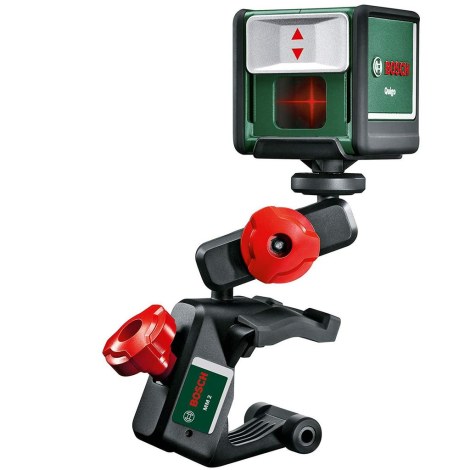 Kryžminis lazerinis nivelyras Bosch QUIGO III; su stovu MM2