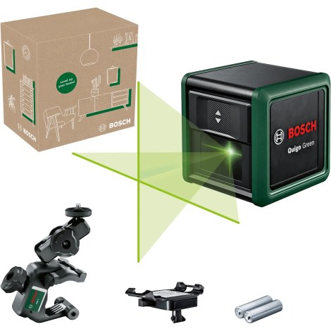 Kryžminis lazerinis nivelyras Bosch Quigo Green