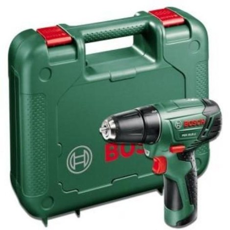 Suktuvas-gręžtuvas Bosch PSR 1080 Li; 10,8 V; 1x1,3 Ah akum.