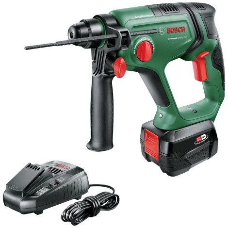 Perforatorius Bosch Universal Hammer; 2,0 J; SDS-Plus; 18 V; 1x4,0 Ah akum.