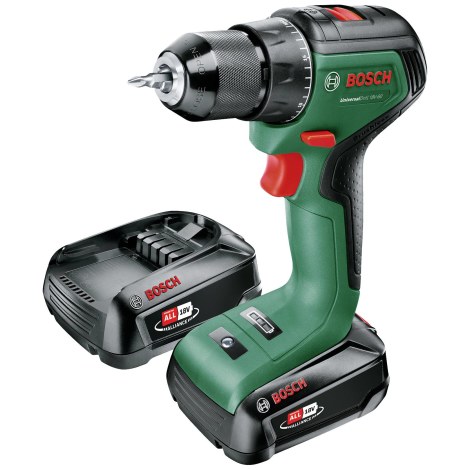 Suktuvas-gręžtuvas Bosch UniversalDrill 18V-60; 18 V; 2x2,0 Ah akum.