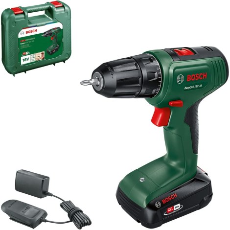 Suktuvas-gręžtuvas Bosch EasyDrill 18V-38; 18 V; 1x2,0 Ah akum.