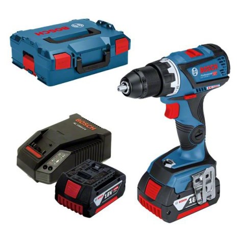 Suktuvas-gręžtuvas Bosch GSR 18V-60 C; 18 V; 2x4,0 Ah akum.